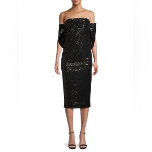 Elegant Black Sequin Dress